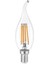 E14 LED FİLAMANLI RUSTIK AMPUL T35 ŞEFFAF KIVRIK 6W 3000K Gün Işığı ERD-83 1