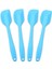 Silikon Spatula 4 Parçalı Set, Paslanmaz Çelik Çekirdekli Isıya Dayanıklı Yapışmaz Kauçuk Spatula, Mavi (Yurt Dışından) 1