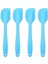 Silikon Spatula 4 Parçalı Set, Paslanmaz Çelik Çekirdekli Isıya Dayanıklı Yapışmaz Kauçuk Spatula, Mavi (Yurt Dışından) 2