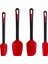 Silikon Spatula, Spatulalar Silikon Isıya Dayanıklı ve Bpa Içermeyen, Yapışmaz Tencere Gıda Sınıfı Silikon Kauçuk Spatula Mutfak Pişirme, Pişirme ve Karıştırma Seti 4'lü Set, Kırmı (Yurt Dışından) 1