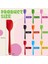 Silikon Spatulalar 8.3 Inç Küçük Kauçuk Spatula Isıya Dayanıklı Spatulalar Dikişsiz Tasarım Yapışmaz Esnek Kazıyıcılar Pişirme Karıştırma Aracı (24 Parça) (Yurt Dışından) 2