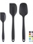 Silikon Spatula Seti - Kauçuk Spatula - 600°F Isıya Dayanıklı Pişirme Kaşığı ve Spatulalar(Siyah) (Yurt Dışından) 1