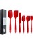 Silikon Spatula, Pişirme, Pişirme ve Karıştırma Için 6 Parçalı Isıya Dayanıklı Kauçuk Spatula Seti Mutfak Gereçleri Paslanmaz Çelik Çekirdekli Dikişsiz Tek Parça Tasarım Spatula (K (Yurt Dışından) 1