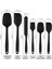 Silikon Spatula, Pişirme, Pişirme ve Karıştırma Için 6 Parçalı Isıya Dayanıklı Kauçuk Spatula Seti Mutfak Gereçleri Paslanmaz Çelik Çekirdekli Dikişsiz Tek Parça Spatula (Siyah) (Yurt Dışından) 2