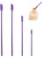 Mini Silikon Spatula Seti - Makyaj Için Küçük Kauçuk Spatula - Mutfak Için Ince Kavanoz Kazıyıcı (4'lü Paket) (Mor) (Yurt Dışından) 1