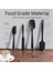 Silikon Spatula Seti, Bulaşık Makinesinde Yıkanabilir, Kusursuz Tasarım, Temizlemesi Kolay, Pişirme ve Pişirme Için Iyi Kauçuk Gereç, 4 Parça (Siyah) (Yurt Dışından) 2