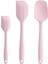 Silikon Spatula Seti - Kauçuk Spatula - 600°F Isıya Dayanıklı Pişirme Kaşığı ve Spatula (Pembe) (Yurt Dışından) 1