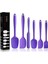 Silikon Spatula Seti - Mor 6 Parça Paslanmaz Çelik Çekirdekli Yapışmaz Kauçuk Spatula - Pişirme, Pişirme ve Karıştırma Için Isıya Dayanıklı Spatula Mutfak Gereçleri Seti (Yurt Dışından) 1