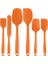 Pişirme, Fırınlama, Gıda Sınıfı Için Silikon Spatula 6'lı Set Kauçuk Spatula Yüksek Isıya Dayanıklı Yapışmaz Tava, Bulaşık Makinesinde Yıkanabilir, Turuncu (Yurt Dışından) 1