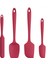 600 Derece Fahrenheit Isıya Dayanıklı Silikon Spatula Seti (Kırmızı) (Yurt Dışından) 1