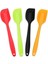 4 Parçalı Silikon Spatula, Paslanmaz Çelik Çekirdekli, Isıya Dayanıklı Yapışmaz Kauçuk Spatula (Yurt Dışından) 1
