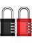 Soyunma Kilidi, Spor Salonu, Çalışan, Okul, Çit, Çile Dolabı Için 4 Haneli Kombinasyonlu Asma Kilit (2 Paket ，siyah ve Kırmızı) (Yurt Dışından) 1