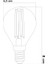 E14 LED FİLAMANLI RUSTIK AMPUL G45 Şeffaf Cam 6W 3000k Gün Işığı ERD-44 2