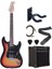 Meg-2ts Sunburst Elektro Gitar Set 1