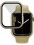 Apple Watch Serisi 7 /8 41MM Mat Pc Saat Kılıfı Temperli Cam Ekran Koruyucu ile Elektrokaplama Saat Kapak Koruyucusu - Gümüş (Yurt Dışından) 5