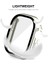 Apple Watch Ultra 49MM Su Geçirmez Kılıf Temsilli Cam Ekran Koruyucu Sabit Pc Tam Koruma Saat Kapağı - Gümüş (Yurt Dışından) 5
