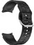 Samsung Galaxy 4 40MM/44MM/WATCH 4 Classic 42MM/46MM/SAAT 5 40MM/44MM Rhombus Patern Saat Bandı Yumuşak Silikon Spor Bilgisayar Kayışı - Siyah (Yurt Dışından) 1