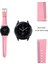 Üst Kat Cowhide Deri Dikiş Tasarımı Samsung Galaxy Watch Saat Strapt3 45MM/WATCH 46MM - Pink (Yurt Dışından) 3