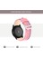 Üst Kat Cowhide Deri Dikiş Tasarımı Samsung Galaxy Watch Saat Strapt3 45MM/WATCH 46MM - Pink (Yurt Dışından) 4