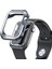Apple Watch Serisi 7 45MM/SERISI 8 45MM Şık Şeffaf Çift Renkli Yumuşak Tpu Oyuk Saat Kapağı - Şeffaf/gece Mavisi (Yurt Dışından) 1