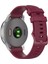 Samsung Galaxy Watch4 Yedek Silikon Akıllı Saat Bandı Ayarlanabilir Bilek Kayışı 20MM 46MM 42MM/GALAXY Watch4 44MM 40MM/GALAXY Watch 42MM/GARMIN Vivoaktif 3 - Şarap Kırmızısı (Yurt Dışından) 1