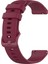 Samsung Galaxy Watch4 Yedek Silikon Akıllı Saat Bandı Ayarlanabilir Bilek Kayışı 20MM 46MM 42MM/GALAXY Watch4 44MM 40MM/GALAXY Watch 42MM/GARMIN Vivoaktif 3 - Şarap Kırmızısı (Yurt Dışından) 2
