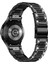 Samsung Galaxy Watch4 Active 40MM/44MM/WATCH4 Classic 42MM/46MM Rhinestone Dekor Paslanmaz Çelik Reçine Saat Band Saat Kayış Adaptörü - Siyah/siyah (Yurt Dışından) 2