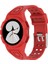 Samsung Galaxy Watch 4 40MM Tek Parçalı Yumuşak Tpu Akıllı Saat Saat Kılıflı Yedek Bilek Kayışı - Kırmızı (Yurt Dışından) 1