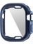 Apple Watch Ultra 49MM Yumuşak Şeffaf Tpu Çok Yönlü Koruyucu Kasa Elektrokaplama Metal Renk Çerçevesi Kapağı - Geceyarısı Mavisi (Yurt Dışından) 1