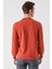 Slim Fit Bisiklet Yaka Önü Baskılı 2 İplik Erkek Sweatshirt 5