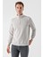 Slim Fit Yarım Fermuarlı Dik Yaka 2 İplik Erkek Sweatshirt 3
