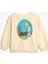 Sweatshirt Uzun Kollu Bisiklet Yaka Şehir Temalı Şardonlu 2