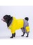 Bicolor Sarı-Gri Polarlı Su Geçirmez Küçük Irk Köpek Yağmurluk Tulum 1
