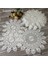 Beyaz 6 Yuvarlak 15 cm Yenı Yuvarlak Dantel Ay Çiçeği Nakış Placemat Bardak Altlığı Mutfak Düğün Noel Masa Yer Mat Bez Ped Yeni Yıl Bardak Altlığı Peçete (Yurt Dışından) 2