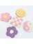 Silika-D 12CM 12CM El Püsküllü Peluş Çiçek Coaster Isı Yalıtım Masa Mat Ev Hediye Halı Coaster Masa Dekorasyon Aksesuarları (Yurt Dışından) 2
