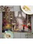 LE403 42X32 cm Fransız Sokak Sahne Çiçek Yağlıboya Placemat Keten Yemek Masası Paspaslar Coaster Pad Kase Kahve Fincanı Mat Masa Örtüsü 42X32 cm (Yurt Dışından) 1