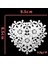 2CD-51204-004 Kalp Şeklinde Hollow Patch Coaster Dantel Coaster Placemat Yalıtım Peçete Nakış Çiçekler Kupa Sehpa Fincan Mat Ev Dekor (Yurt Dışından) 3