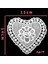 2CD-51204-004 Kalp Şeklinde Hollow Patch Coaster Dantel Coaster Placemat Yalıtım Peçete Nakış Çiçekler Kupa Sehpa Fincan Mat Ev Dekor (Yurt Dışından) 4
