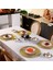 Begie 6xplacemat 6xcoaster 6'lı Yuvarlak Örgülü Servis Altlığı Seti 34CM Yemek Masaları Için Masa Paspasları Noel Cadılar Bayramı Dokuma Yıkanabilir Kaymaz Servis Altlıkları (Yurt Dışından) 5