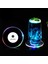 Daire Renkli 10 cm LED Coaster Bardak Tutucu Kupa Standı Işık Bar Mat Masa Placemat Parti Içecek Cam Yaratıcı Ped Yuvarlak Ev Dekor Mutfak 7 Renk (Yurt Dışından) 3