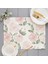 H118564 42X32CM Çiçek Desenli Placemat Mutfak Dekor Pamuk Keten Boho Çiçek Yemek Masası Paspaslar Coaster Pad Kase Kahve Fincanı Mat 42X32CM (Yurt Dışından) 5