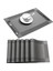 Kahverengi 02 6 Parça 6/4 Adet Dikdörtgen Servis Altlığı Restoran Yıkanabilir Pvc Dayanıklı Yemek Masası Örgü Paspaslar Çerçeve Teslin Disk Kase Coaster Kaymaz Ped (Yurt Dışından) 4