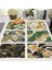 LM3617 32X42CM-KETEN 32X42CM Yeşil Tropikal Yapraklar Mutfak Mat Altın Baskı Bitki Yemek Masası Mat Coaster Pad Kase Fincan Isı Yalıtım Placemat (Yurt Dışından) 2