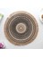 2CD-51001-022 Pamuk Keten Nakış Pedi Bulaşık Kahve Fincanı Masa Mat Yuvarlak 38 cm Iskandinav Tarzı Kaymaz Mutfak Placemat Coaster Ev Dekor 51001 (Yurt Dışından) 1