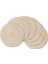 Bej Yuvarlak 30 cm Yuvarlak Örgülü Servis Altlığı 6'lı Set Yıkanabilir Yuvarlak Servis Altlıkları Mutfak Masası Için Yuvarlak Masa Paspasları Parti Barbekü Noel Günlük Kullanım Için (Yurt Dışından) 1