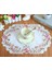 Bej 5 Oval 28X43 cm Sıcak Oval Gül Çiçek Nakış Masa Yer Mat Ped Kumaş Fincan Tabak Çay Kahve Altlığı Noel Düğün Placemat Bardak Altlığı Peçete Mutfak (Yurt Dışından) 1