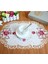 Bej 5 Oval 28X43 cm Sıcak Oval Gül Çiçek Nakış Masa Yer Mat Ped Kumaş Fincan Tabak Çay Kahve Altlığı Noel Düğün Placemat Bardak Altlığı Peçete Mutfak (Yurt Dışından) 3