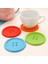 Mavi Çoklu Renkler Silikon Kap Mat Sevimli Renkli Düğme Fincan Coaster Fincan Yastık Tutucu Içecek Fincan Placemat Mat Pedleri Kahve Pedi (Yurt Dışından) 3