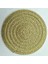 2CD-51009-003 18 cm Yuvarlak Pamuk Dokuma Iskandinav Tarzı Kaymaz Mutfak Placemat Coaster Yalıtım Pedi Bulaşık Kahve Fincanı Masa Mat Peçete Ev 51009 (Yurt Dışından) 1