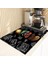 CJ06-5 S 20X30CM Kahve Tasarım Bulaşık Kurutma Mat Süper Emici Mutfak Tezgahı Drenaj Pedleri Sofra Fincan Şişe Lavabo Su Geçirmez Kaymaz Paspaslar (Yurt Dışından) 5